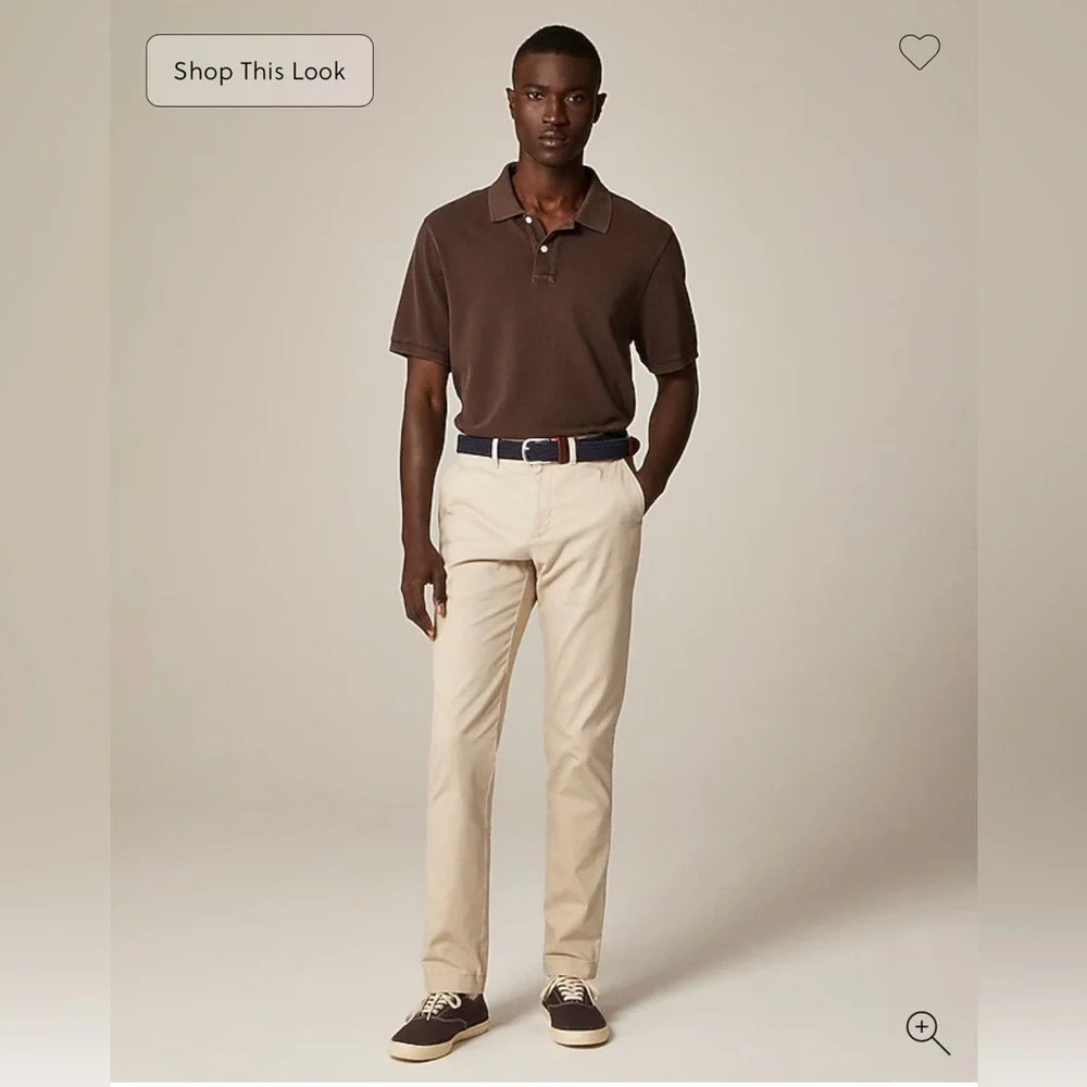 NWT J.Crew Men's 770 Straight Fit Stretch Chino Pant Khaki Size 31x38